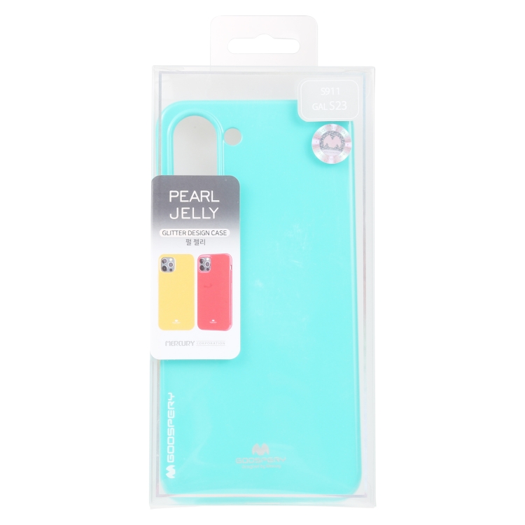 For Samsung Galaxy S23 5G GOOSPERY PEARL JELLY Shockproof TPU Phone Case(Mint Green) For Samsung Galaxy S23 5G GOOSPERY PEARL JELLY Shockproof TPU Phone Case(Mint Green)