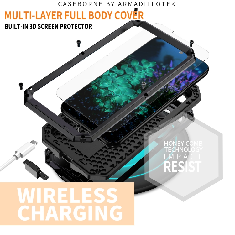 For Samsung Galaxy S23+ 5G R-JUST Sliding Camera Design Life Waterproof Dustproof Shockproof Phone Case(Black) For Samsung Galaxy S23+ 5G R-JUST Sliding Camera Design Life Waterproof Dustproof Shockproof Phone Case(Black)