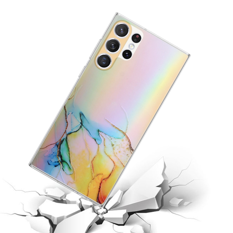 For Samsung Galaxy S23 Ultra Multi Color Pattern Clear Case