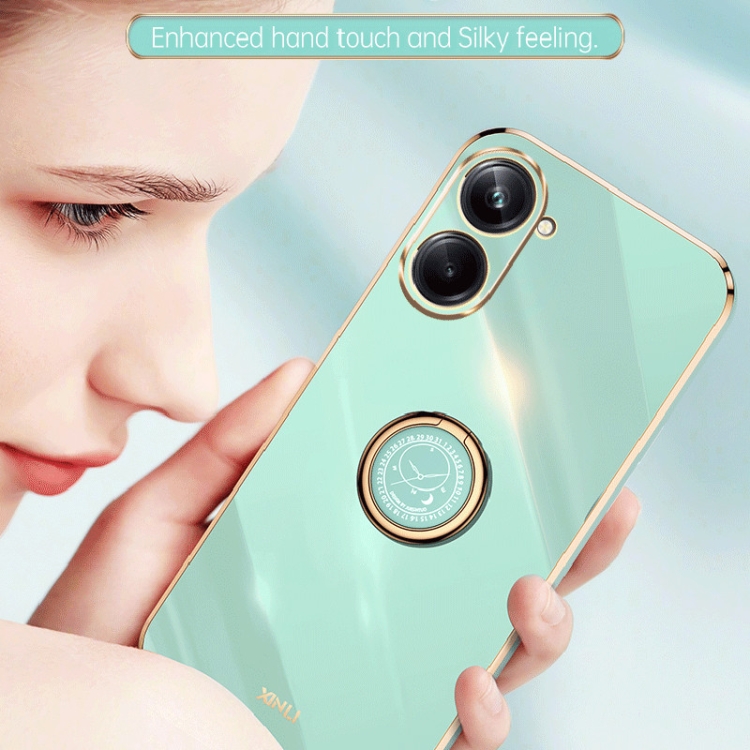 SHIEID Custodia In Vetro Sfumato Per Xiaomi Redmi Note 11 4G - Giallo - Cover Sottile TPU - 2