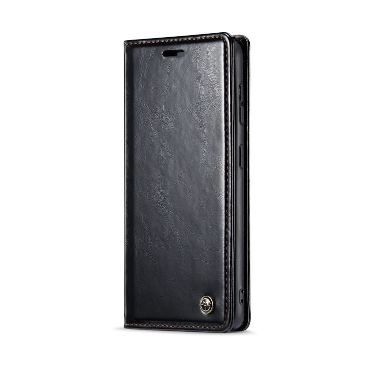 For Samsung Galaxy S23+ 5G CaseMe 003 Crazy Horse Texture Leather Phone Case(Black)
