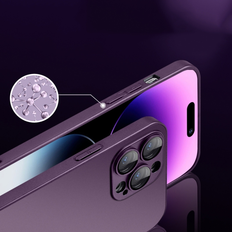 For iPhone 14 Plus AG Glass MagSafe Magnetic Phone Case(Dark Purple) For iPhone 14 Plus AG Glass MagSafe Magnetic Phone Case(Dark Purple)
