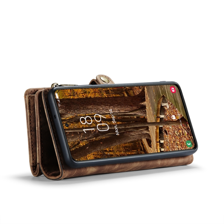 For Samsung Galaxy S23+ 5G CaseMe 008 Detachable Multifunctional Leather Phone Case(Brown)