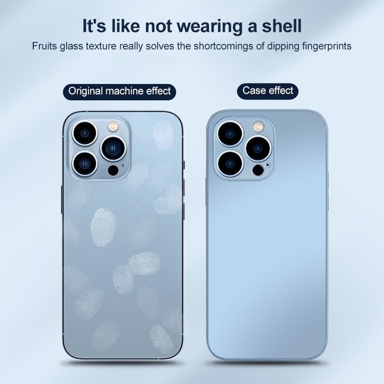 For iPhone 14 Pro AG Frosted Tempered Glass Phone Case(White) For iPhone 14 Pro AG Frosted Tempered Glass Phone Case(White)