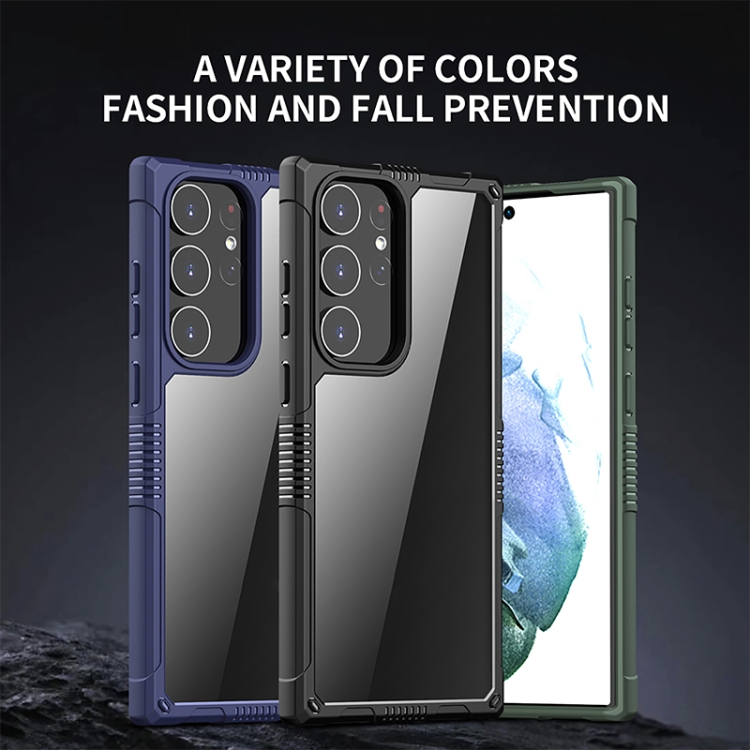 For Samsung Galaxy S23 5G iPAKY Transparent PC + TPU Shockproof Phone Case(Black) For Samsung Galaxy S23 5G iPAKY Transparent PC + TPU Shockproof Phone Case(Black)