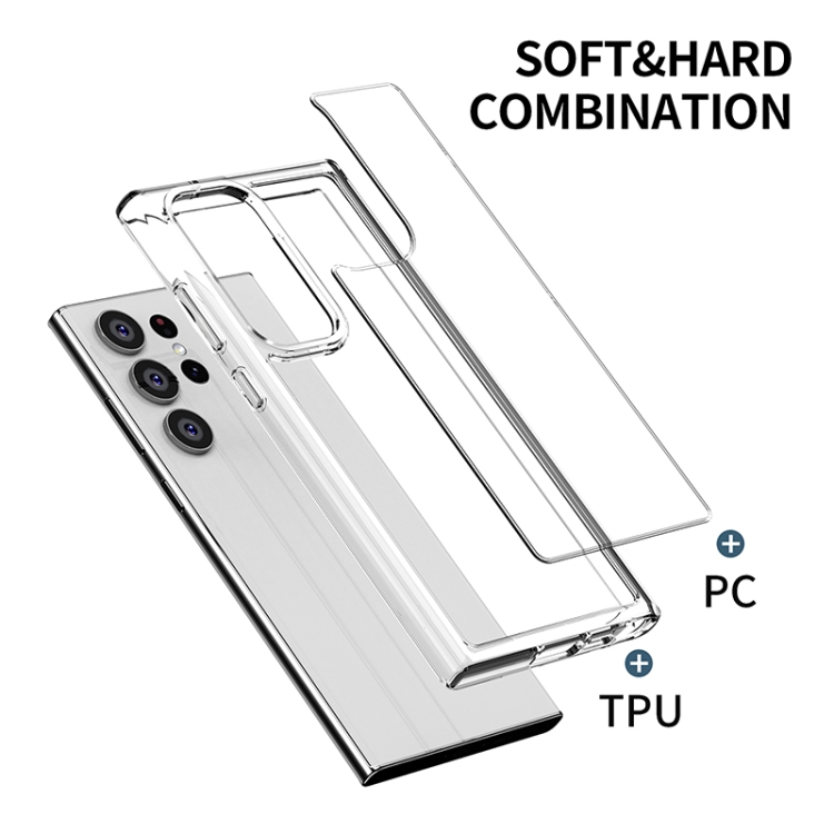 For Samsung Galaxy S23+ 5G iPAKY Transparent PC + TPU Phone Case(Transparent) For Samsung Galaxy S23+ 5G iPAKY Transparent PC + TPU Phone Case(Transparent)