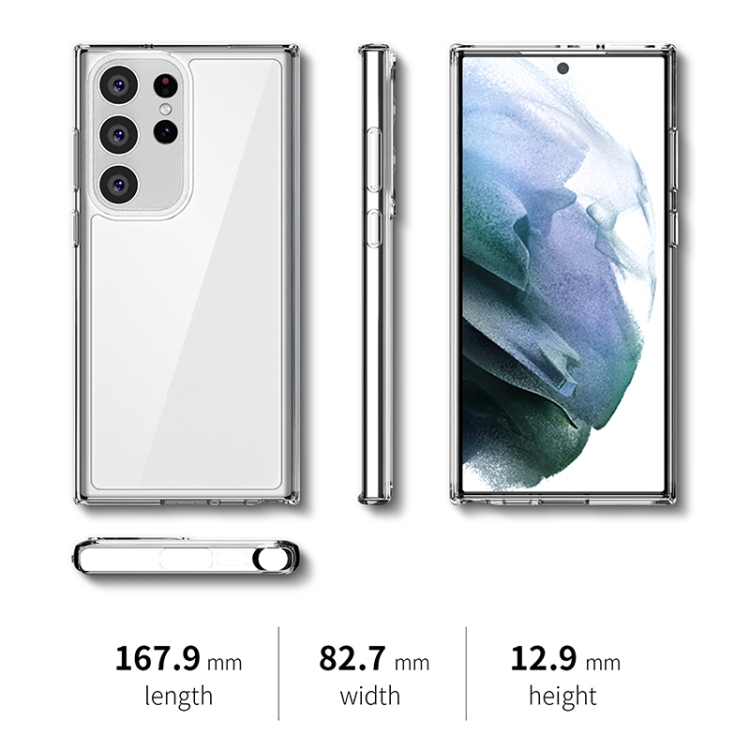 For Samsung Galaxy S23 Ultra 5G iPAKY Transparent PC + TPU Phone Case(Transparent) For Samsung Galaxy S23 Ultra 5G iPAKY Transparent PC + TPU Phone Case(Transparent)