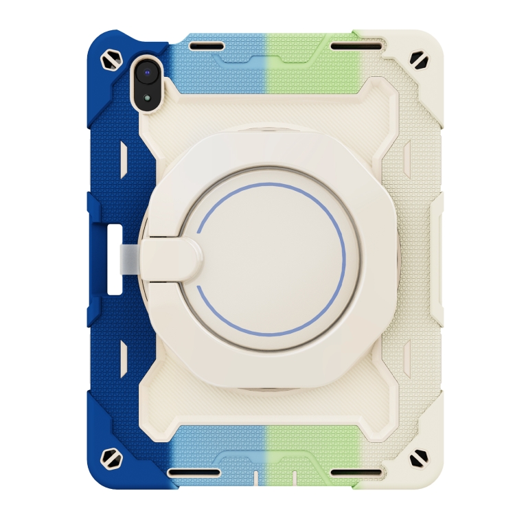 For iPad 10th Gen 10.9 2022 Armor Contrast Color Silicone + PC Tablet Case(Colorful Blue) For iPad 10th Gen 10.9 2022 Armor Contrast Color Silicone + PC Tablet Case(Colorful Blue)