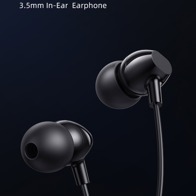 USAMS US-SJ594 EP-47 3.5mm In-Ear Wired Earphone, Length: 1.2m(Black) - B1