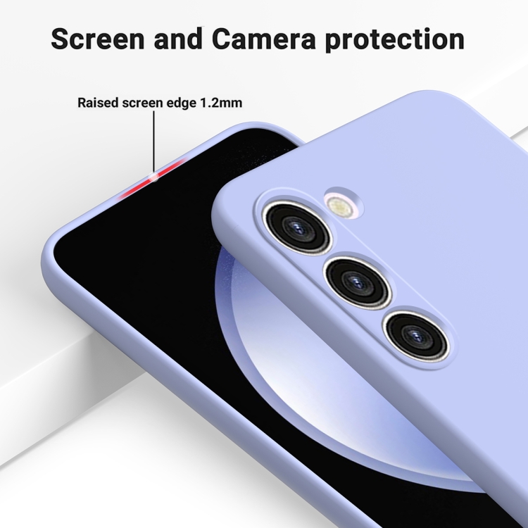 For Samsung Galaxy S23+ 5G Pure Color Liquid Silicone Shockproof Full Coverage Phone Case (Purple) For Samsung Galaxy S23+ 5G Pure Color Liquid Silicone Shockproof Full Coverage Phone Case (Purple)