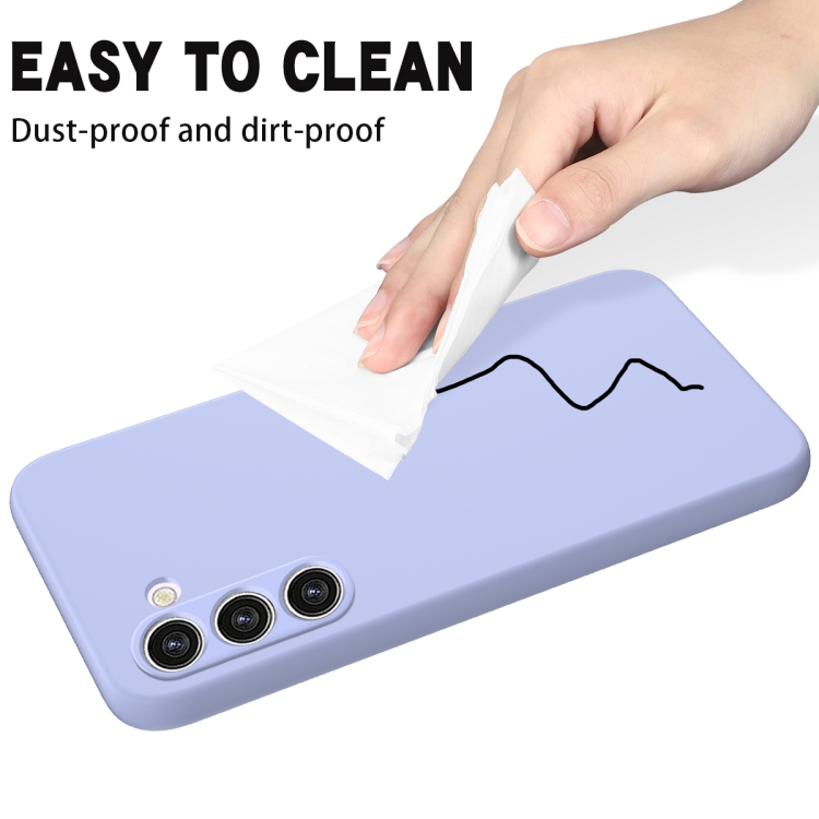 For Samsung Galaxy S23+ 5G Pure Color Liquid Silicone Shockproof Full Coverage Phone Case (Purple) For Samsung Galaxy S23+ 5G Pure Color Liquid Silicone Shockproof Full Coverage Phone Case (Purple)