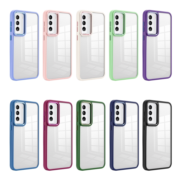 For Samsung Galaxy S23+ 5G Clear Acrylic Soft TPU Phone Case(Sierra Blue) For Samsung Galaxy S23+ 5G Clear Acrylic Soft TPU Phone Case(Sierra Blue)