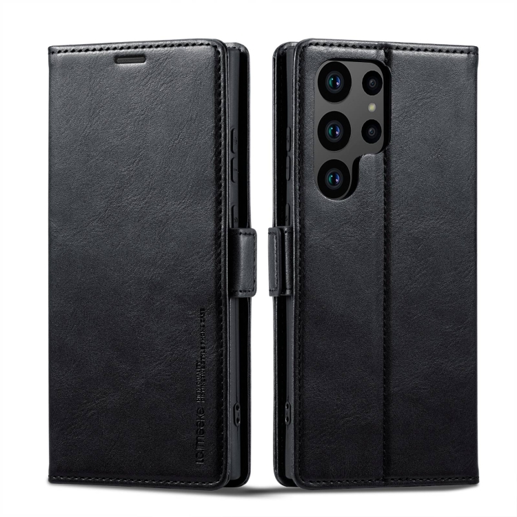 For Samsung Galaxy S23 Ultra 5G LC.IMEEKE RFID Anti-theft Leather Phone Case(Black) For Samsung Galaxy S23 Ultra 5G LC.IMEEKE RFID Anti-theft Leather Phone Case(Black)
