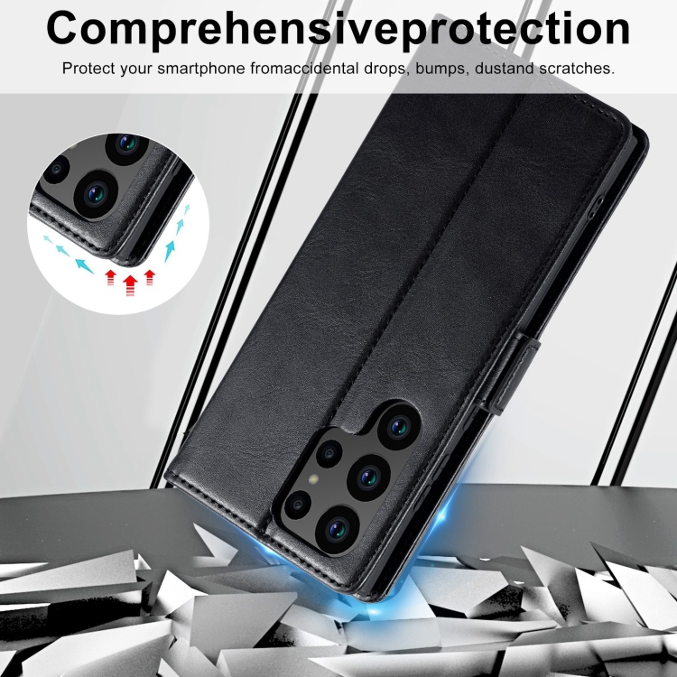 For Samsung Galaxy S23 Ultra 5G LC.IMEEKE RFID Anti-theft Leather Phone Case(Black) For Samsung Galaxy S23 Ultra 5G LC.IMEEKE RFID Anti-theft Leather Phone Case(Black)