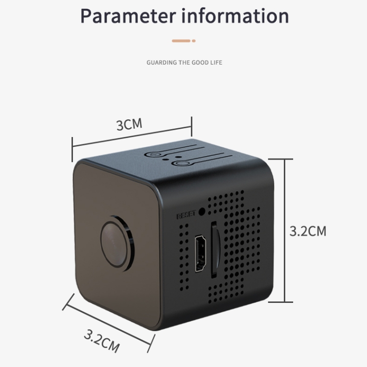 X1 1080P Small Cube Mini HD WiFi Camera, compatible con visión nocturna infrarroja y detección de movimiento - 4