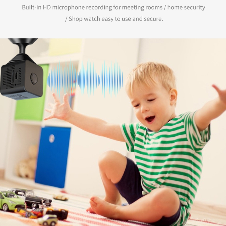 X1 1080P Small Cube Mini HD WiFi Camera, compatible con visión nocturna infrarroja y detección de movimiento - 7