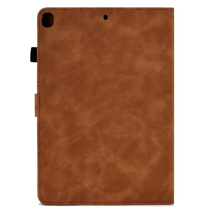 For iPad 10.2 2021/2020/2019 / 10.5 2019/2017 Tower Embossed Leather Smart Tablet Case(Brown) For iPad 10.2 2021/2020/2019 / 10.5 2019/2017 Tower Embossed Leather Smart Tablet Case(Brown)