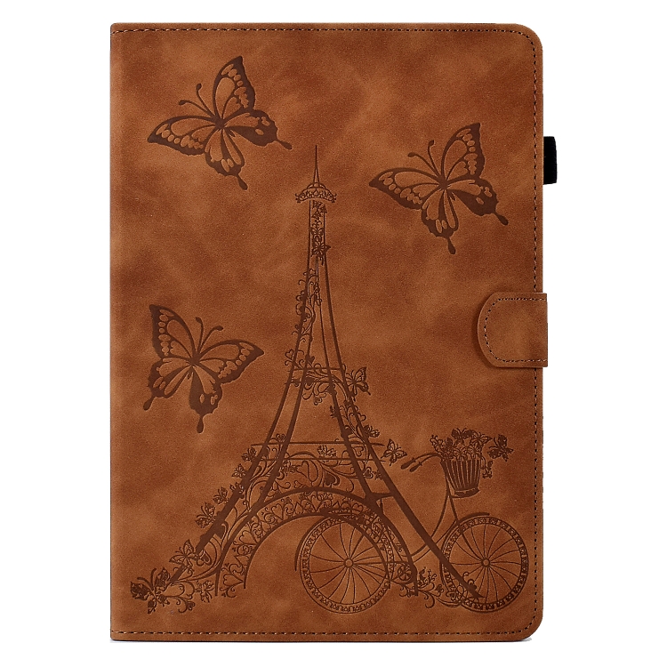 For iPad Air / Air 2 / 9.7 2017 / 9.7 2018 Tower Embossed Leather Smart Tablet Case(Brown) For iPad Air / Air 2 / 9.7 2017 / 9.7 2018 Tower Embossed Leather Smart Tablet Case(Brown)