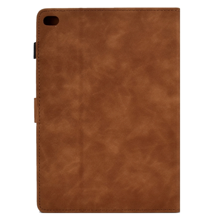 For iPad Air / Air 2 / 9.7 2017 / 9.7 2018 Tower Embossed Leather Smart Tablet Case(Brown) For iPad Air / Air 2 / 9.7 2017 / 9.7 2018 Tower Embossed Leather Smart Tablet Case(Brown)