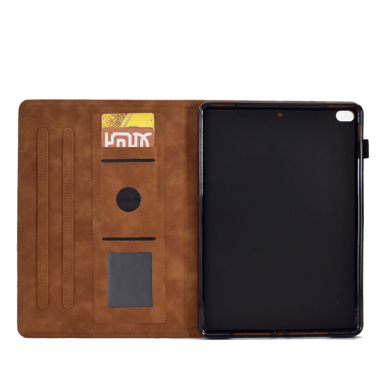 For iPad Air / Air 2 / 9.7 2017 / 9.7 2018 Tower Embossed Leather Smart Tablet Case(Brown) For iPad Air / Air 2 / 9.7 2017 / 9.7 2018 Tower Embossed Leather Smart Tablet Case(Brown)