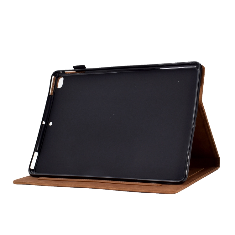 For iPad Air / Air 2 / 9.7 2017 / 9.7 2018 Tower Embossed Leather Smart Tablet Case(Brown) For iPad Air / Air 2 / 9.7 2017 / 9.7 2018 Tower Embossed Leather Smart Tablet Case(Brown)