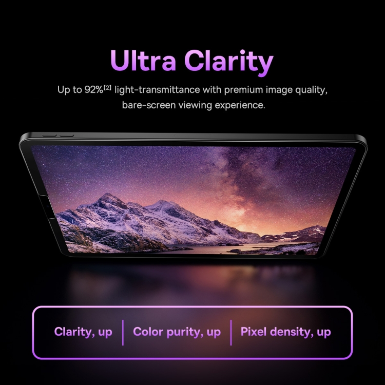 For iPad 10th Gen 10.9 2022 2pcs Baseus Crystal Series 0.3mm HD Tempered Glass Screen Protector For iPad 10th Gen 10.9 2022 2pcs Baseus Crystal Series 0.3mm HD Tempered Glass Screen Protector