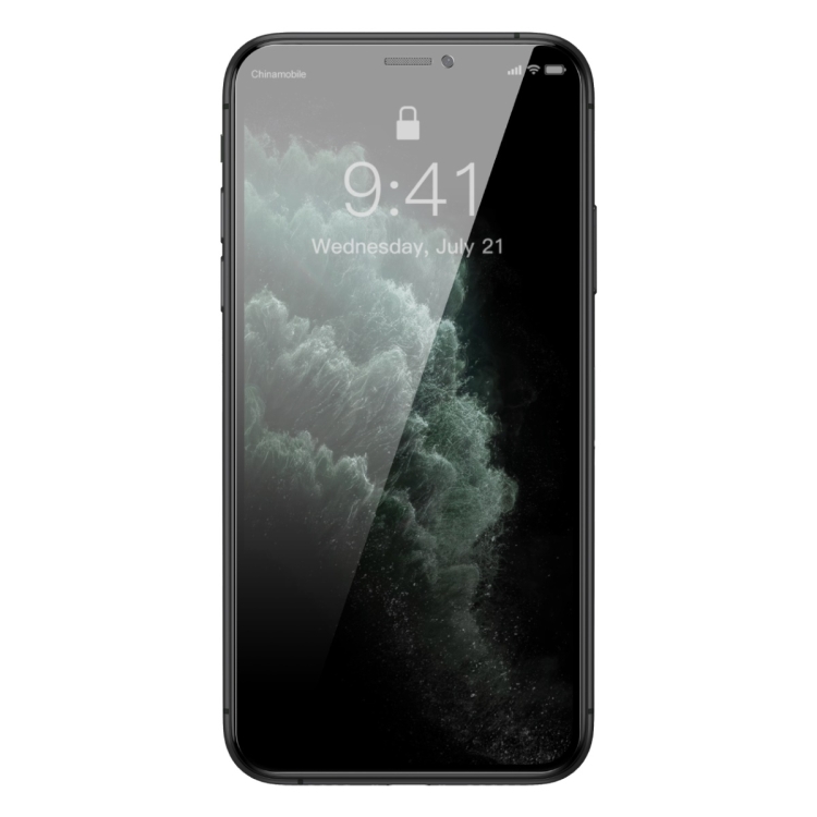 For iPhone X/XS/11 Pro Baseus 0.4mm Corning Peep-proof Tempered Glass Film