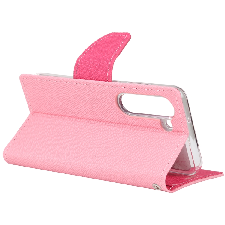 For Samsung Galaxy S23 5G GOOSPERY FANCY DIARY Cross Texture Leather Phone Case(Pink) For Samsung Galaxy S23 5G GOOSPERY FANCY DIARY Cross Texture Leather Phone Case(Pink)