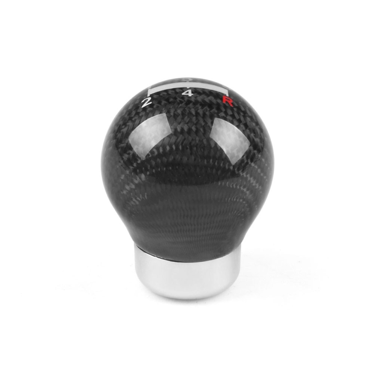 Universal Car Carbon Fiber Gear Shift Knob 5 speed