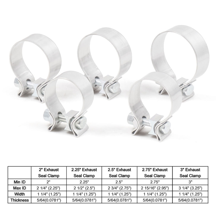 Pince à Bande En V 3 Pouces Turbo - Collier Échappement Inoxydable Universel Pour Voiture