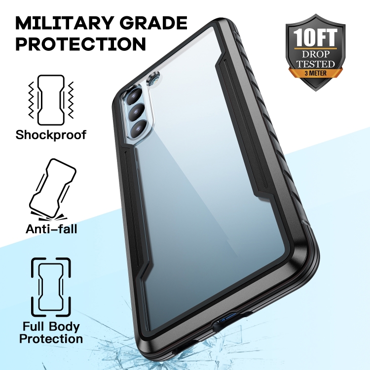 For Samsung Galaxy S22 5G iPAKY Thunder Series Aluminum Frame + TPU Bumper + Clear PC Shockproof Phone Case(Rose Gold) For Samsung Galaxy S22 5G iPAKY Thunder Series Aluminum Frame + TPU Bumper + Clear PC Shockproof Phone Case(Rose Gold)