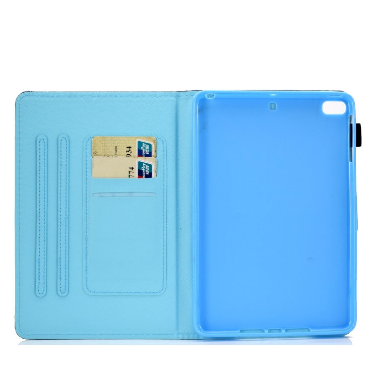 For iPad Mini 1 / 2 / 3 / 4 / 5 Horizontal TPU Painted Flat Feather Case Anti-skid strip with Sleep Function & Pen Cover & Card Slot & Holder(Music Butterfly) For iPad Mini 1 / 2 / 3 / 4 / 5 Horizontal TPU Painted Flat Feather Case Anti-skid strip with Sleep Function & Pen Cover & Card Slot & Holder(Music Butterfly)