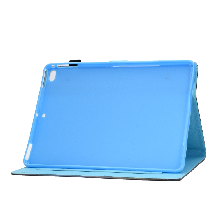 For iPad Air 2 Horizontal TPU Painted Flat Feather Case Anti-skid strip with Sleep Function & Pen Cover & Card Slot & Holder(Folk-custom) For iPad Air 2 Horizontal TPU Painted Flat Feather Case Anti-skid strip with Sleep Function & Pen Cover & Card Slot & Holder(Folk-custom)