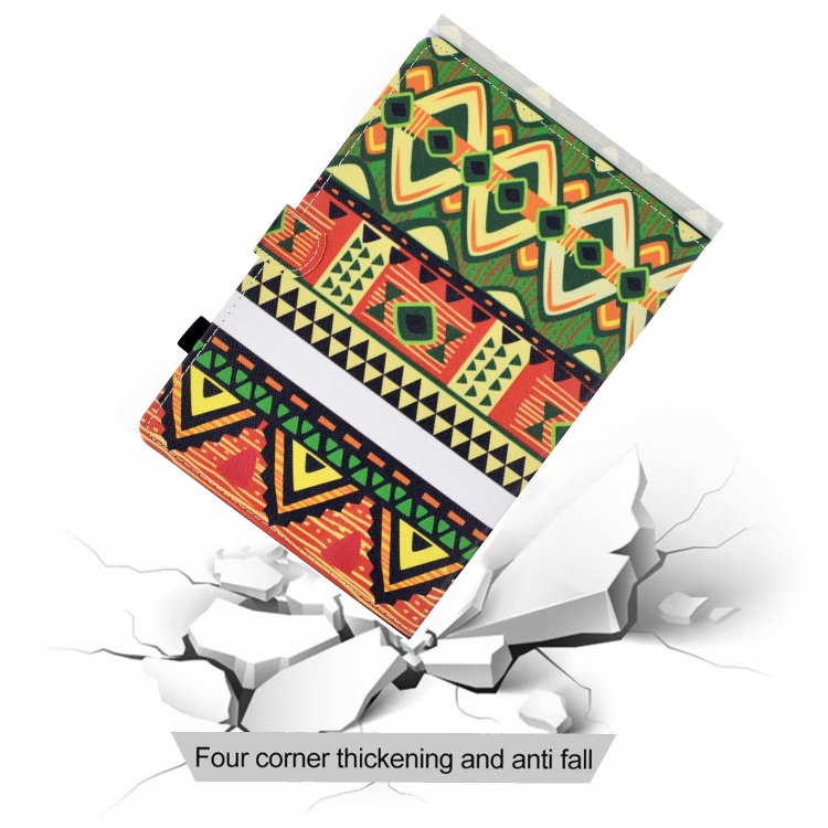 For iPad Air 2 Horizontal TPU Painted Flat Feather Case Anti-skid strip with Sleep Function & Pen Cover & Card Slot & Holder(Folk-custom) For iPad Air 2 Horizontal TPU Painted Flat Feather Case Anti-skid strip with Sleep Function & Pen Cover & Card Slot & Holder(Folk-custom)