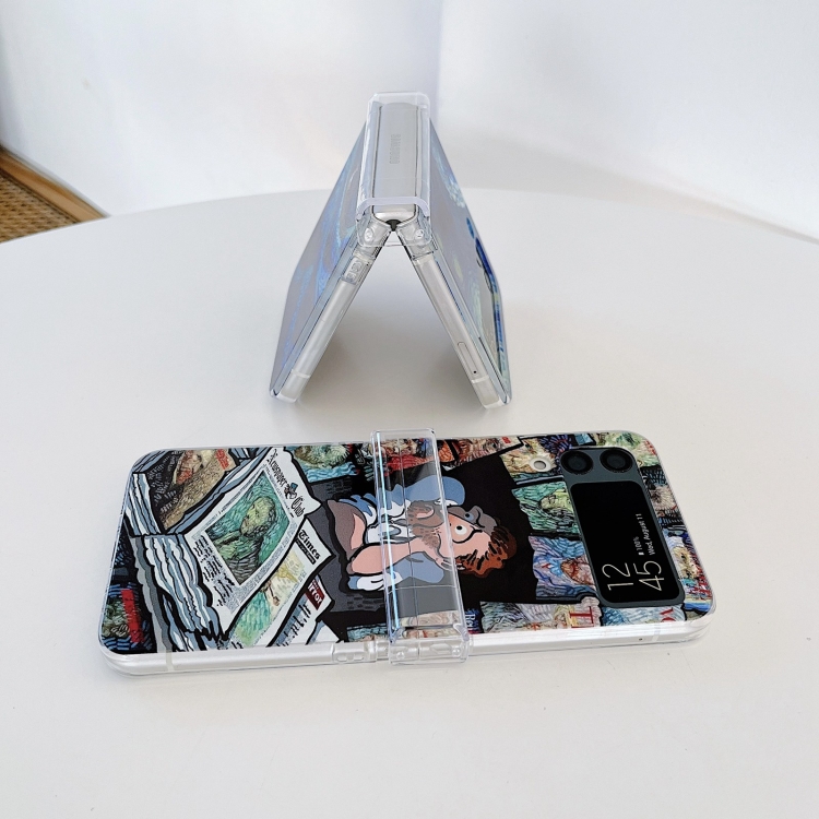 For Samsung Galaxy Z Flip4 5G Funny Oil Painting PC Phone Case(Pictorial) For Samsung Galaxy Z Flip4 5G Funny Oil Painting PC Phone Case(Pictorial)