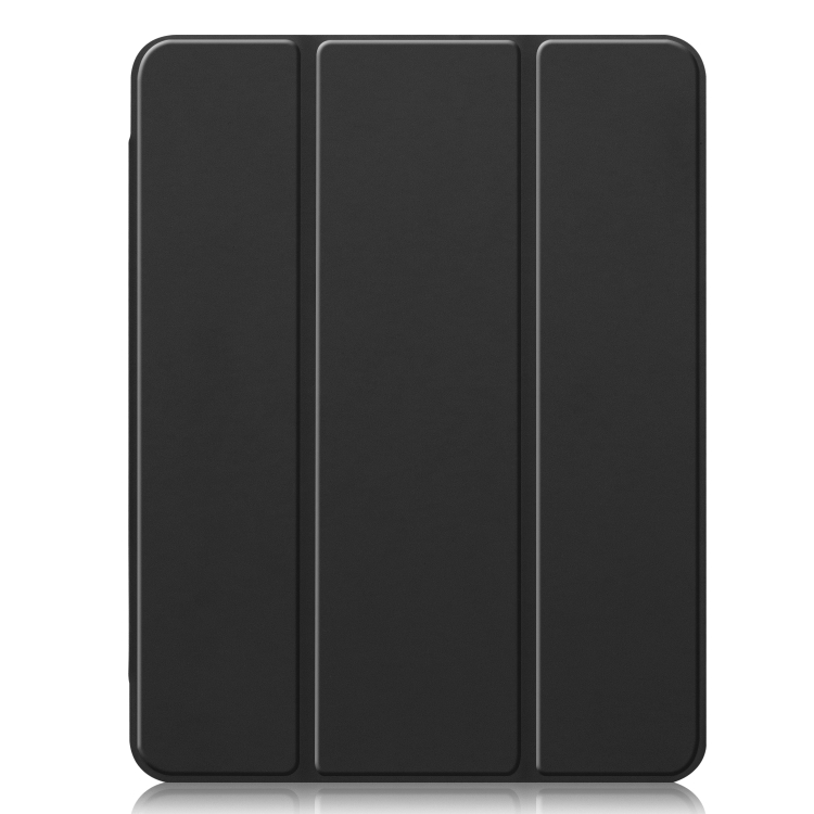 For iPad Pro 12.9 inch (2020) Three-folding Horizontal Flip PU Leather + Clear TPU Back Cover Tablet Case with Sleep / Wake-up Function & Holder & Pen Slot(Black) For iPad Pro 12.9 inch (2020) Three-folding Horizontal Flip PU Leather + Clear TPU Back Cover Tablet Case with Sleep / Wake-up Function & Holder & Pen Slot(Black)