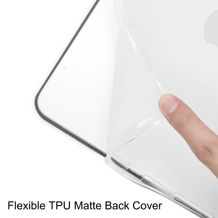 For iPad Pro 12.9 inch (2020) Three-folding Horizontal Flip PU Leather + Clear TPU Back Cover Tablet Case with Sleep / Wake-up Function & Holder & Pen Slot(Black) For iPad Pro 12.9 inch (2020) Three-folding Horizontal Flip PU Leather + Clear TPU Back Cover Tablet Case with Sleep / Wake-up Function & Holder & Pen Slot(Black)