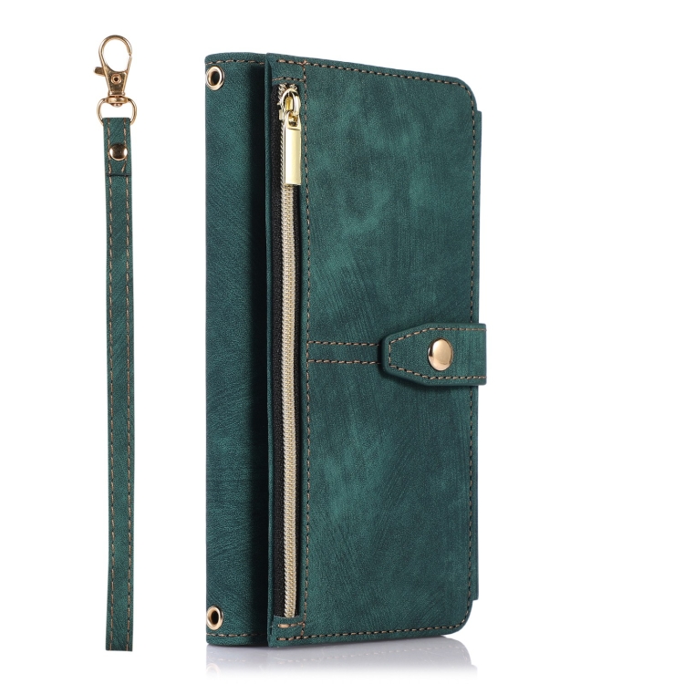For Samsung Galaxy S20 FE Dream 9-Card Wallet Zipper Bag Leather Phone Case(Green) For Samsung Galaxy S20 FE Dream 9-Card Wallet Zipper Bag Leather Phone Case(Green)