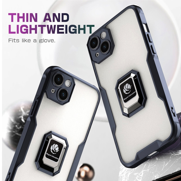 For iPhone 14 Plus Armor Shockproof Magnetic Ring Phone Case(Red) For iPhone 14 Plus Armor Shockproof Magnetic Ring Phone Case(Red)