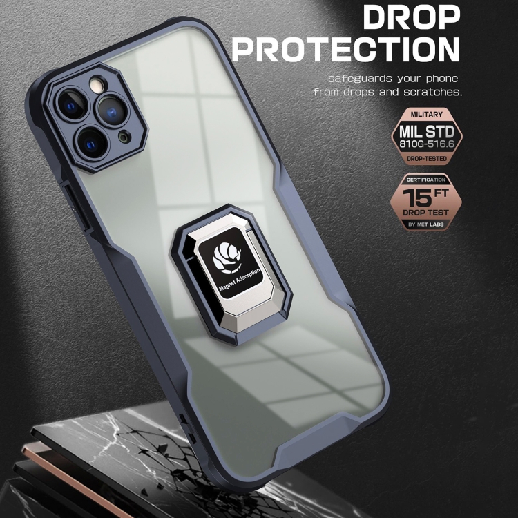 For iPhone 11 Pro Armor Shockproof Magnetic Ring Phone Case(Black) For iPhone 11 Pro Armor Shockproof Magnetic Ring Phone Case(Black)