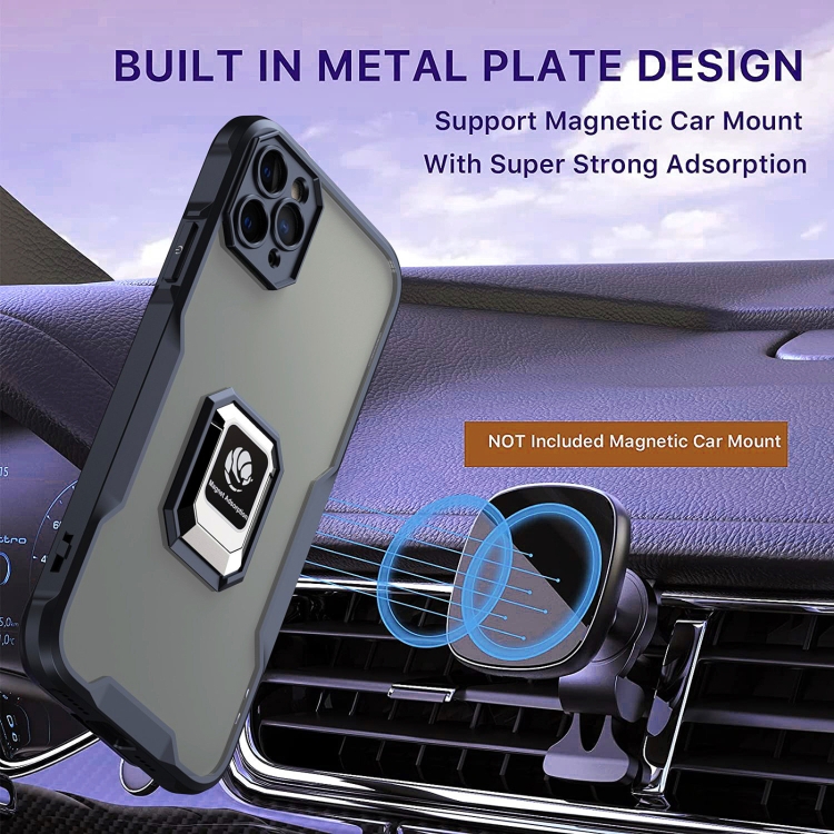 For iPhone 11 Pro Armor Shockproof Magnetic Ring Phone Case(Black) For iPhone 11 Pro Armor Shockproof Magnetic Ring Phone Case(Black)