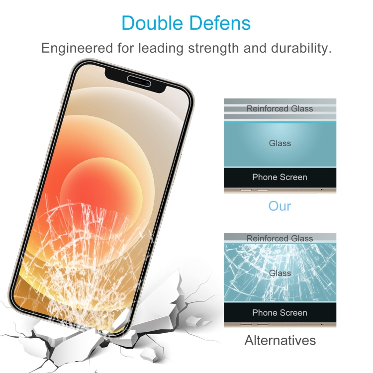 For iPhone 12 mini 2pcs 0.26mm 9H 2.5D Tempered Glass Screen Film with 2pcs Lens Protector For iPhone 12 mini 2pcs 0.26mm 9H 2.5D Tempered Glass Screen Film with 2pcs Lens Protector