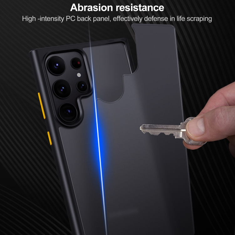 For Samsung Galaxy S23 Ultra 5G Skin Feel Shockproof Phone Case(Black) For Samsung Galaxy S23 Ultra 5G Skin Feel Shockproof Phone Case(Black)