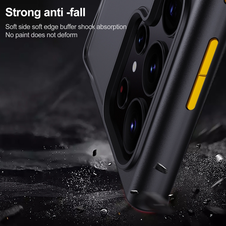 For Samsung Galaxy S23 Ultra 5G Skin Feel Shockproof Phone Case(Black) For Samsung Galaxy S23 Ultra 5G Skin Feel Shockproof Phone Case(Black)