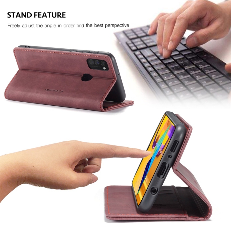 For Galaxy M30S / M21 CaseMe-013 Multifunctional Horizontal Flip Leather Case with Card Slot & Holder & Wallet(Wine Red) For Galaxy M30S / M21 CaseMe-013 Multifunctional Horizontal Flip Leather Case with Card Slot & Holder & Wallet(Wine Red)