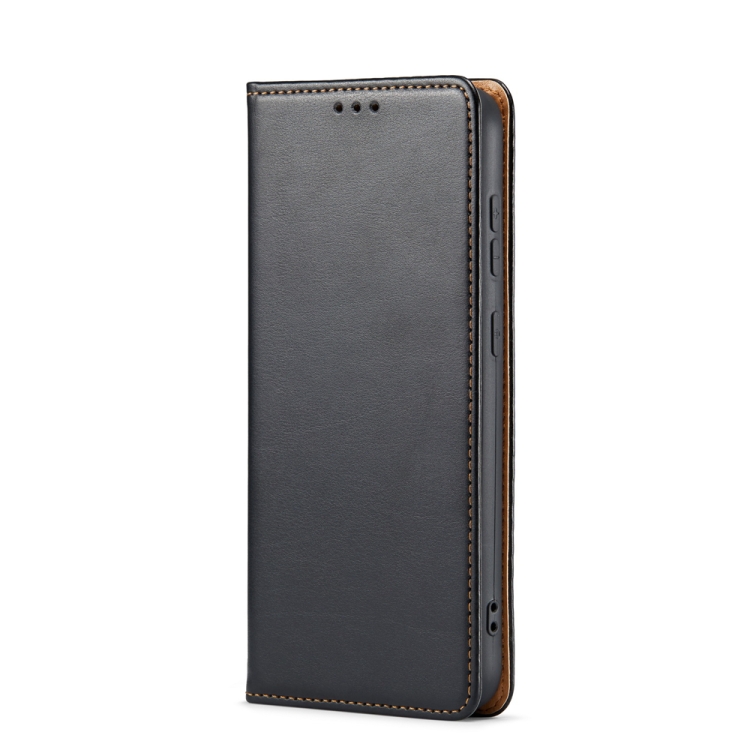 For Samsung Galaxy S23+ 5G Fierre Shann PU Genuine Leather Texture Leather Phone Case(Black) For Samsung Galaxy S23+ 5G Fierre Shann PU Genuine Leather Texture Leather Phone Case(Black)