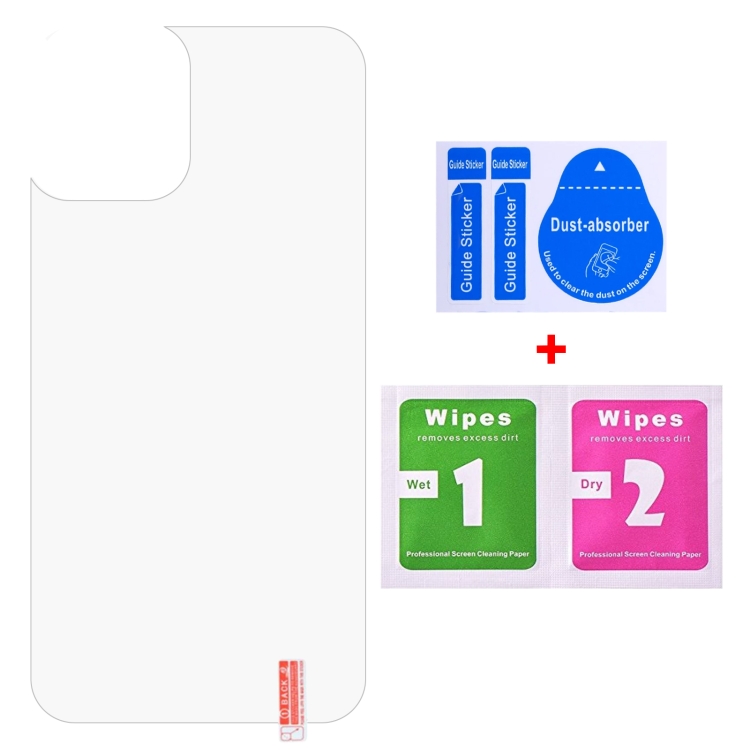 For iPhone 12 Pro Max 9H 2.5D Half-screen Transparent Back Tempered Glass Film For iPhone 12 Pro Max 9H 2.5D Half-screen Transparent Back Tempered Glass Film