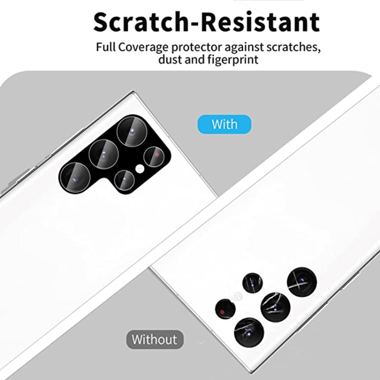 For Samsung Galaxy S22 Ultra 5G 50pcs Integrated Rear Camera Lens Tempered Glass Film(Black) For Samsung Galaxy S22 Ultra 5G 50pcs Integrated Rear Camera Lens Tempered Glass Film(Black)