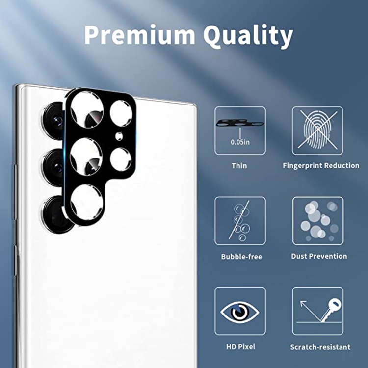 For Samsung Galaxy S22 Ultra 5G 50pcs Integrated Rear Camera Lens Tempered Glass Film(Black) For Samsung Galaxy S22 Ultra 5G 50pcs Integrated Rear Camera Lens Tempered Glass Film(Black)