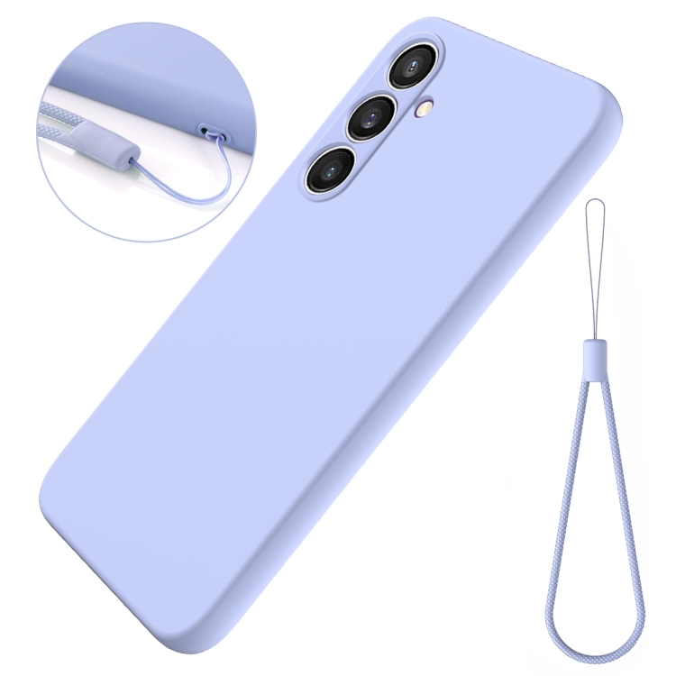 For Samsung Galaxy S24 FE 5G Color Liquid Silicone Phone Case(Purple) For Samsung Galaxy S24 FE 5G Color Liquid Silicone Phone Case(Purple)